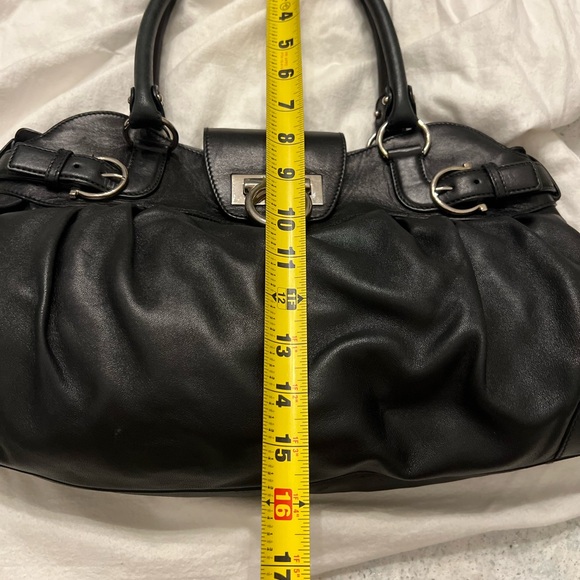Black Leather Ferragamo Handbag - Picture 13 of 15